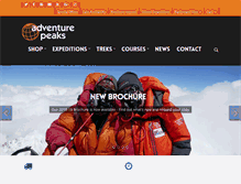 Tablet Screenshot of adventurepeaks.com